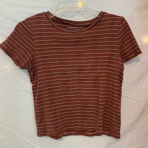 striped american eagle t-shirt